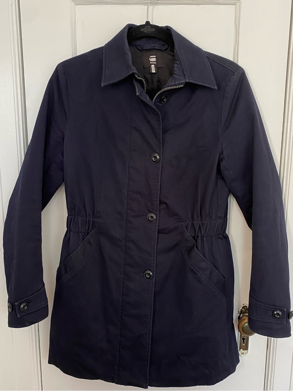 G-Star RAW Minor PDD Slim Padded Water-Repellent Trench Coat Navy XS